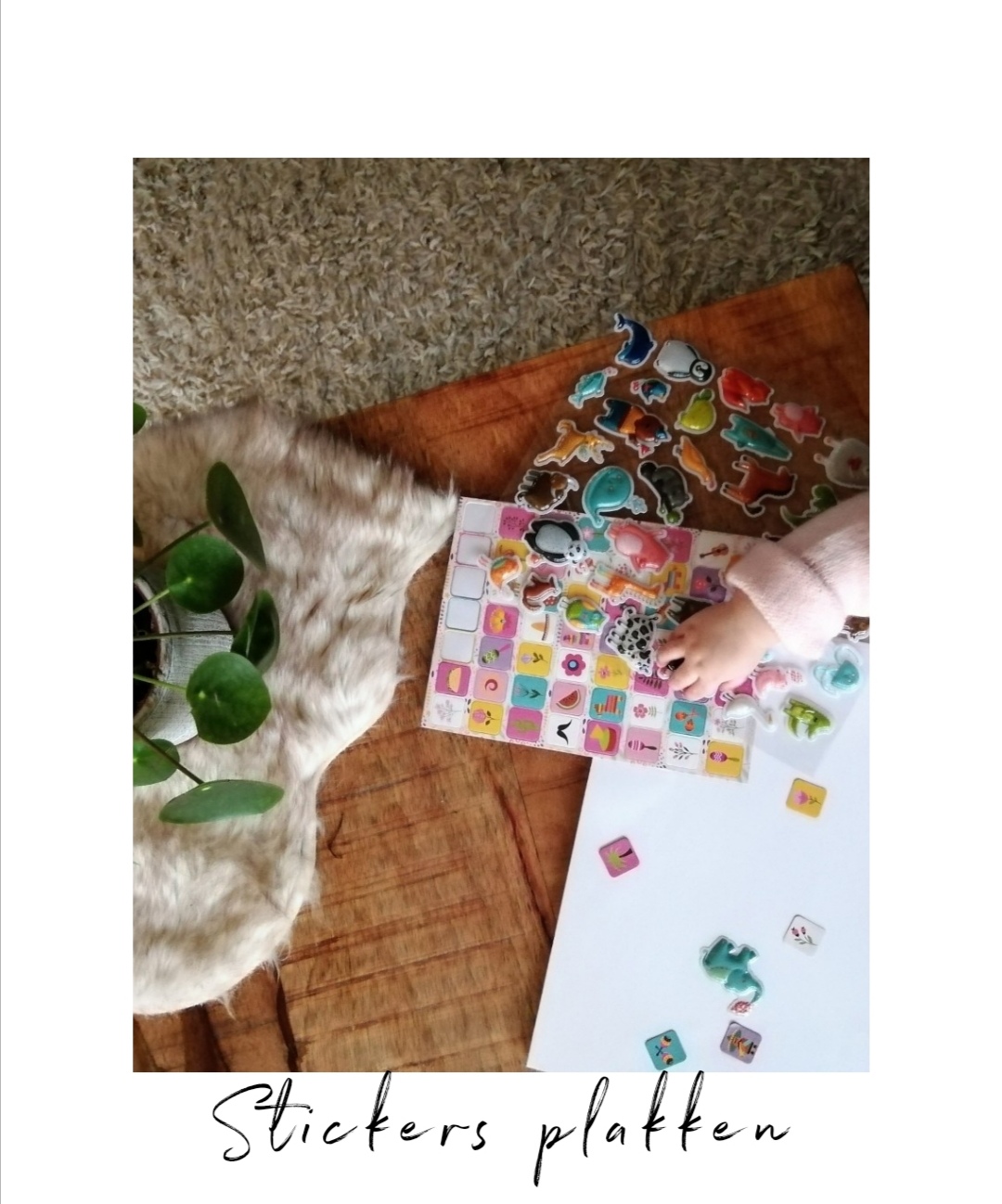 Stickers plakken