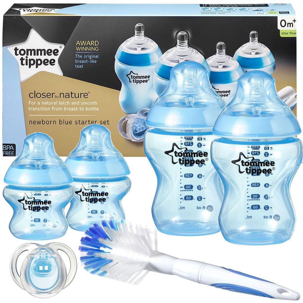 Opstand Inconsistent zout Tommee Tippee | Closer To Nature | flessen starterset boy blauw - A3 Baby &  Kids
