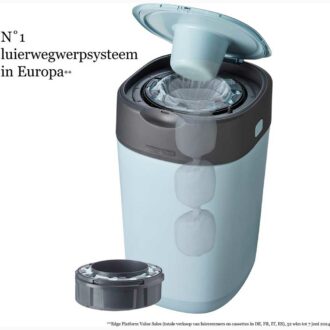 Tommee Tippee Twist & Click Luieremmer Eco – Blauw | Hygiënisch & Duurzaam
