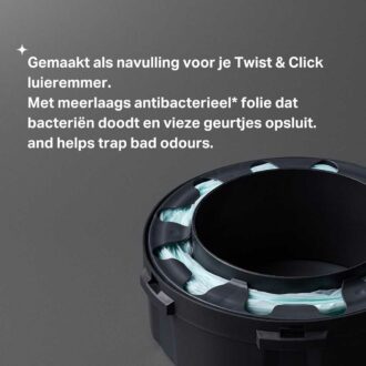 Tommee Tippee | Sangenic |  Twist & Click  | Cassette | ECO | 6 stuks - Afbeelding 2