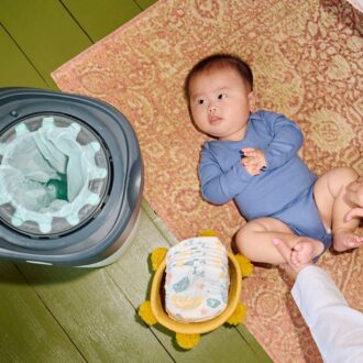 Tommee Tippee Twist & Click Luieremmer Eco – Wit | Hygiënisch & Duurzaam - Afbeelding 2
