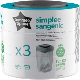 Tommee Tippee | Sangenic |  Simplee  | 3 pak navulcassettes | ECO
