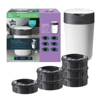 Tommee Tippee | Sangenic |  Twist & Click  | Luieremmer starterset | ECO | incl. 6 cassettes