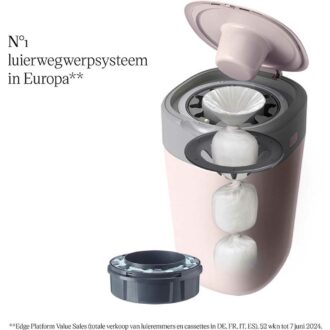Tommee Tippee Twist & Click Luieremmer Eco – Roze | Hygiënisch & Duurzaam