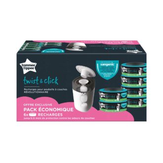 Tommee Tippee | Sangenic |  Twist & Click  | Cassette | ECO | 6 stuks - Afbeelding 2