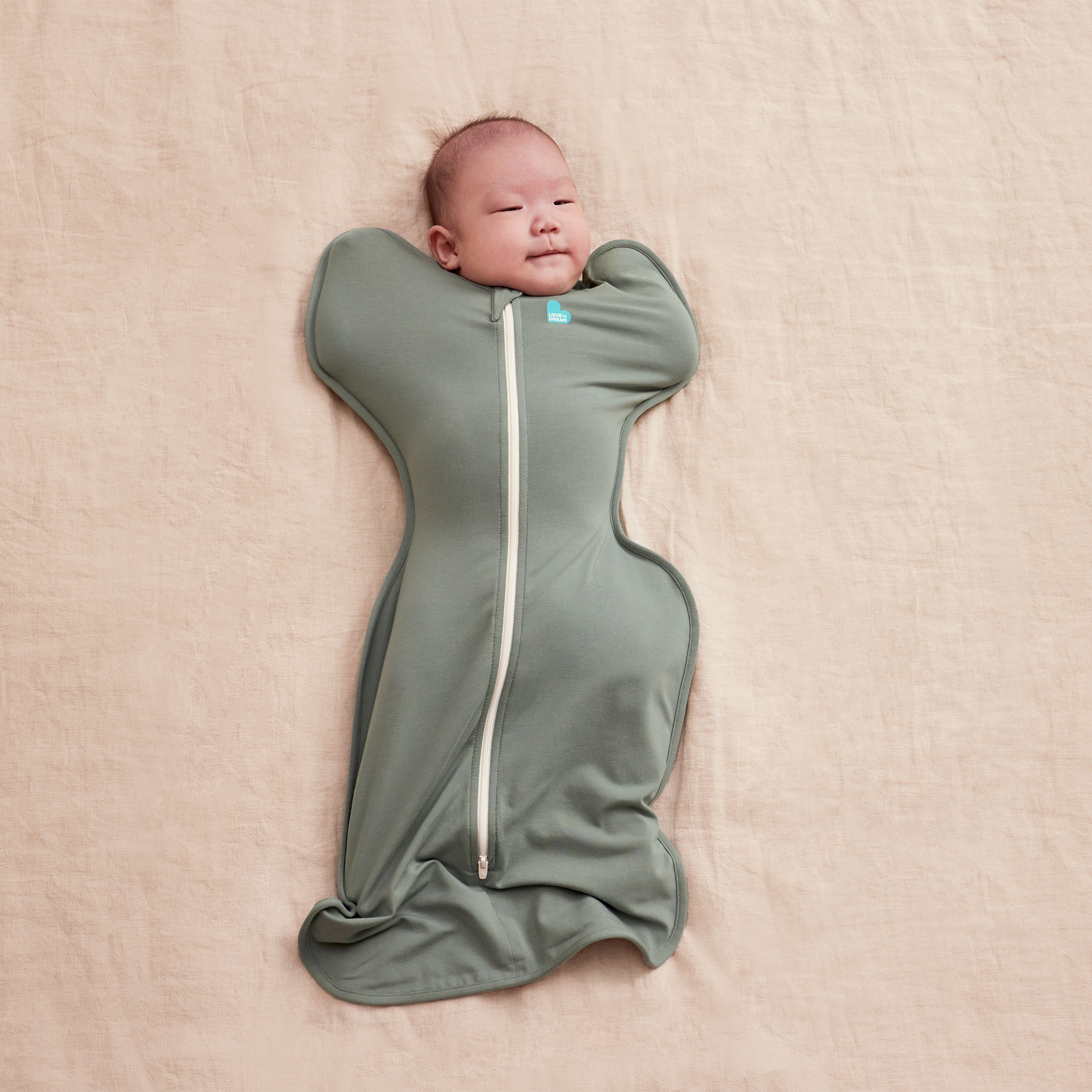 SWADDLE UP™ Inbakerslaapzak Fase 1 | 1.0 TOG | Deep Olive - Afbeelding 3