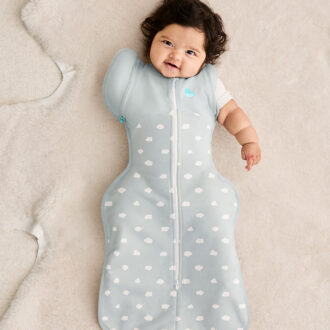SWADDLE UP™ Overgangsslaapzak Fase 2 | 1.5 TOG | Clouds Olive